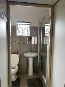 Koupelna v ubytování Cosy Corner