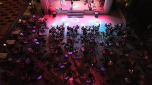 an overhead view of a crowd of people at a party at Aletris Deluxe Hotel & SPA in Side +99 photos