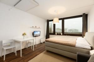 Ένα ή περισσότερα κρεβάτια σε δωμάτιο στο Marina Wendtorf Seeräuber