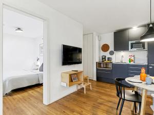 Η κουζίνα ή μικρή κουζίνα στο Holiday Home Seeperle by Interhome