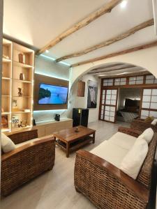 Χώρος καθιστικού στο Casa Rocka Boutique Isla Mujeres +19 φωτογραφίες