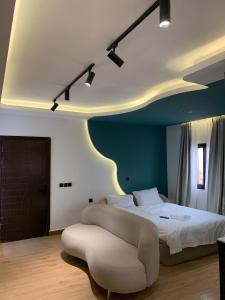 Llit o llits en una habitació de Suite 408 - Luxe & Confort