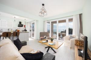 Χώρος καθιστικού στο Villa Damian