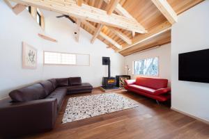 TV a/nebo společenská místnost v ubytování Asagiri Chalet Hakuba