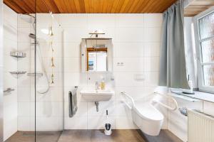 Koupelna v ubytování Kempers Auszeit