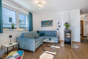 Χώρος καθιστικού στο Ferienwohnung Edelstein