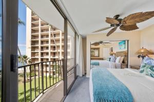 Ένα ή περισσότερα κρεβάτια σε δωμάτιο στο Valley Isle 401 · VI 401 Remodeled OceanFront Condo w Ocean View +46 φωτογραφίες