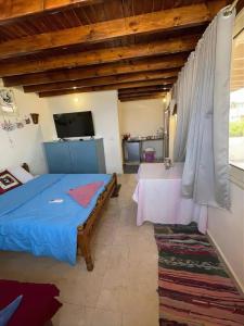 Ένα ή περισσότερα κρεβάτια σε δωμάτιο στο Lighthouse camp