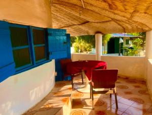 Χώρος καθιστικού στο Doman Doman Eco Lodge