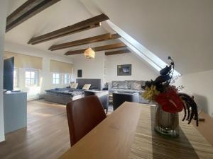 Postel nebo postele na pokoji v ubytování Apartmány Keřová 7