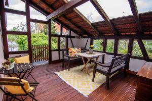 Μπαλκόνι ή βεράντα στο Appartement Mit Terrasse