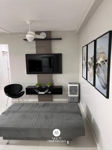 Postel nebo postele na pokoji v ubytování Skyline Confort Club - Blue Horizon - Penha/SC + 37 fotografií