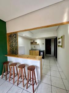 Kuchyň nebo kuchyňský kout v ubytování Apartamento de temporada em Tutoia - MA