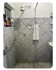 Koupelna v ubytování Casa familiar