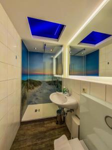 Koupelna v ubytování Appartement Vermietung Brunner