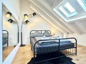 Ένα ή περισσότερα κρεβάτια σε δωμάτιο στο Stylish apartment in a central location!