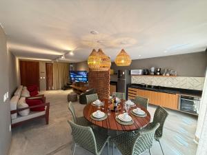 Köök või kööginurk majutusasutuses Triplex na Villa Pysá São Miguel dos Milagres - Castelo B temporada