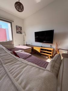 TV a/nebo společenská místnost v ubytování Central Nicosia Haven + 23 fotografií