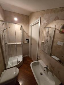 Koupelna v ubytování Villa Cristina