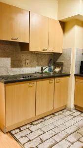 Η κουζίνα ή μικρή κουζίνα στο Beautiful studio with terrace in Woluwe-Saint-Lambert