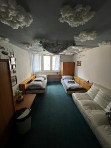 Postel nebo postele na pokoji v ubytování Zur Geduld, Historic Oldtown House