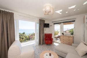 Et opholdsområde på NINA ROSE boutique villa