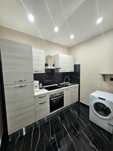 Η κουζίνα ή μικρή κουζίνα στο Elite holiday apartments Catanzaro