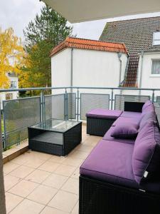 Khu vực ghế ngồi tại Praktisches 3er-Apartment in Reinbek