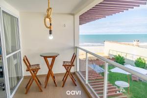 Balkón nebo terasa v ubytování Triplex piscina privativa em Pirangi by Qavi