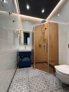 Ένα μπάνιο στο Готель Бутік на Кобилянській Мон Арт