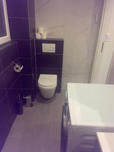 Koupelna v ubytování Le rocher