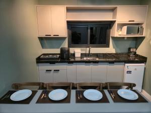 Η κουζίνα ή μικρή κουζίνα στο Casa Container Pôr do Sol +24 φωτογραφίες