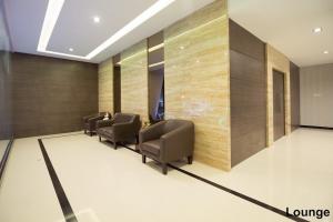 Χώρος καθιστικού στο Hotel holitel