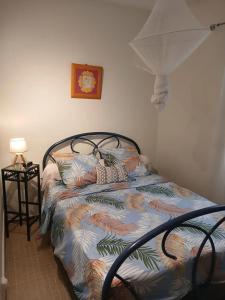 Postel nebo postele na pokoji v ubytování Maison conviviale à Fort-de-France avec terrasse