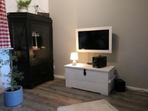 TV a/nebo společenská místnost v ubytování Ferienwohnung Sunnenviul