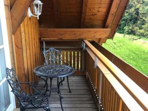 Balkón nebo terasa v ubytování Haus Sigmund
