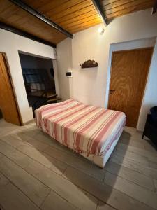 a bedroom with a bed in a room at Departamento céntrico amplio con garage automatizado 24 Hs in Santa Rosa