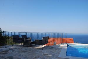 Bazén v ubytování Wunderschöne Steinvilla Mit Tollem Ausblick nebo v jeho okolí