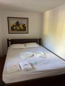 Postel nebo postele na pokoji v ubytování Villa Gabriela casa campestre