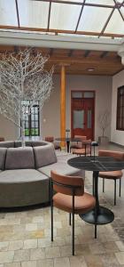 Χώρος καθιστικού στο Hotel Plaza San Sebastian