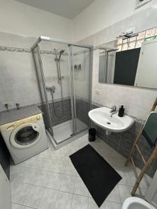 Koupelna v ubytování Tiny House Trento