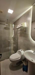 Ένα μπάνιο στο Hotel Plaza San Sebastian