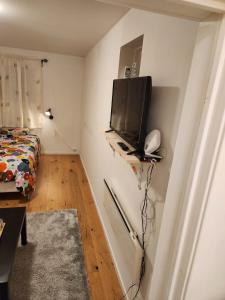 TV a/nebo společenská místnost v ubytování Central and nice apartment in Sjetnemarka