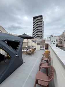 Posezení v ubytování Mid Century Modern Kawaramachi Apt