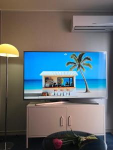 TV a/nebo společenská místnost v ubytování 스테이 휴가 의정부점