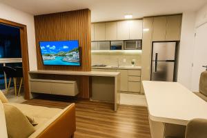 Kuchyň nebo kuchyňský kout v ubytování Apto completo com estrutura de resort em Foz do Iguaçu