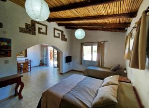 Posezení v ubytování Pucara Taki