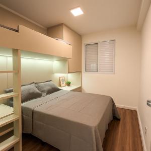 Postel nebo postele na pokoji v ubytování Apto completo com estrutura de resort em Foz do Iguaçu + 18 fotografií