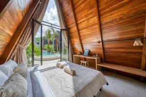 Χώρος καθιστικού στο Elmon Ricefield Hotel