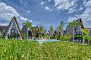 Κήπος έξω από το Elmon Ricefield Hotel